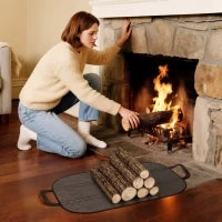 Legnaia da 0.8m³ Regolabile con Telo Impermeabile e Catene in Acciaio, 235x31x116 cm, Nero