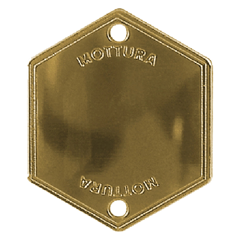 MOSTRINA COPRIFORO ART.95146 finitura ottonata  - MOTTURA