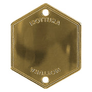 MOSTRINA COPRIFORO ART.95146 finitura ottonata  - MOTTURA