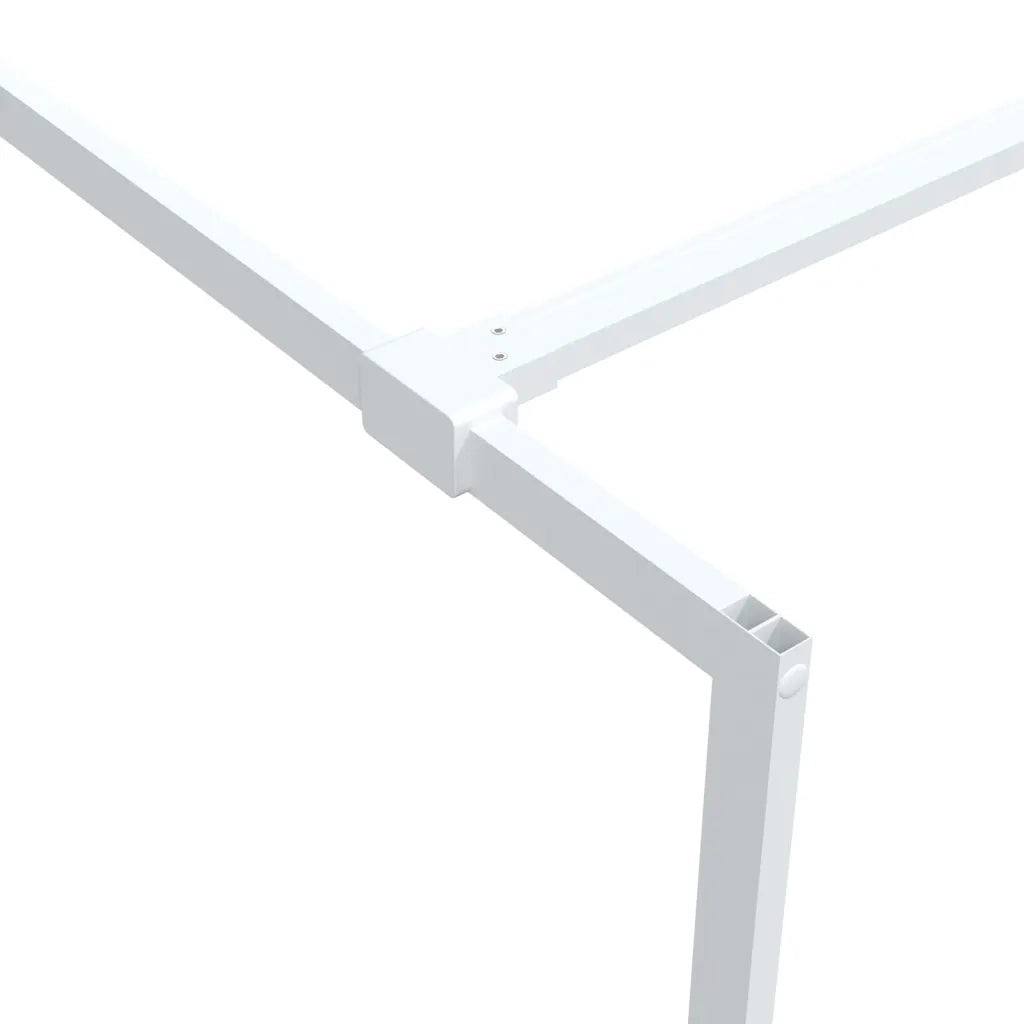 Parete Doccia Walk in Bianca 100x195 cm Vetro Trasparente ESG cod mxl 48640
