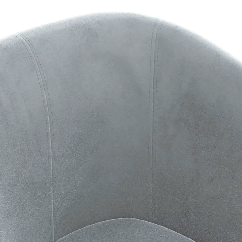 Divano Sedia-Poltrona Cabriolet con Poggiapiedi Grigio Scuro in Velluto 868464