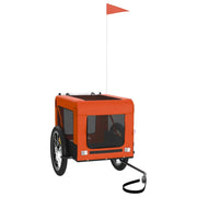 Rimorchio da Bici per Animali Arancione e Nero Oxford e Ferro CFW3358555