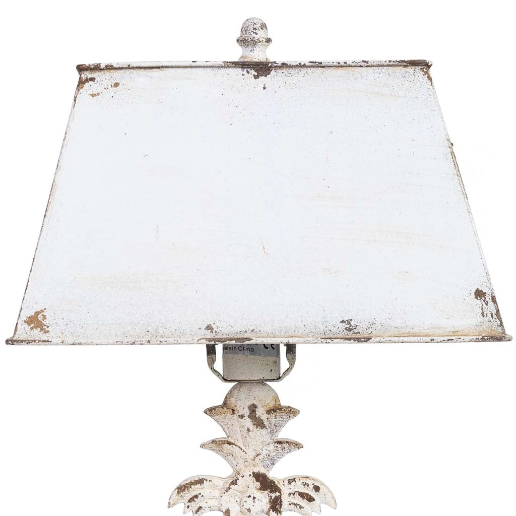 Lampada tavolo legno/metallo invecchiato
