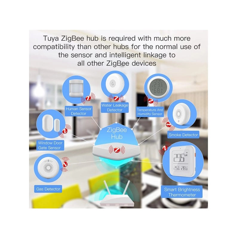 ZigBee Sensore Di Temperatura Umidita e Luce 3 In 1 APP Tuya Piccolo Quadrato