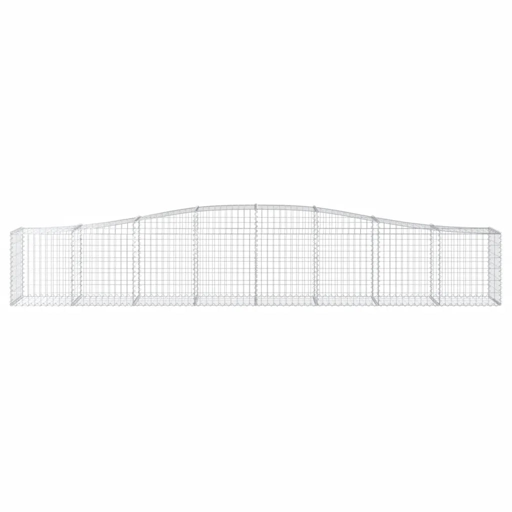 Cesti Gabbioni ad Arco 5 pz 400x50x60/80 cm Ferro Zincato 3145933