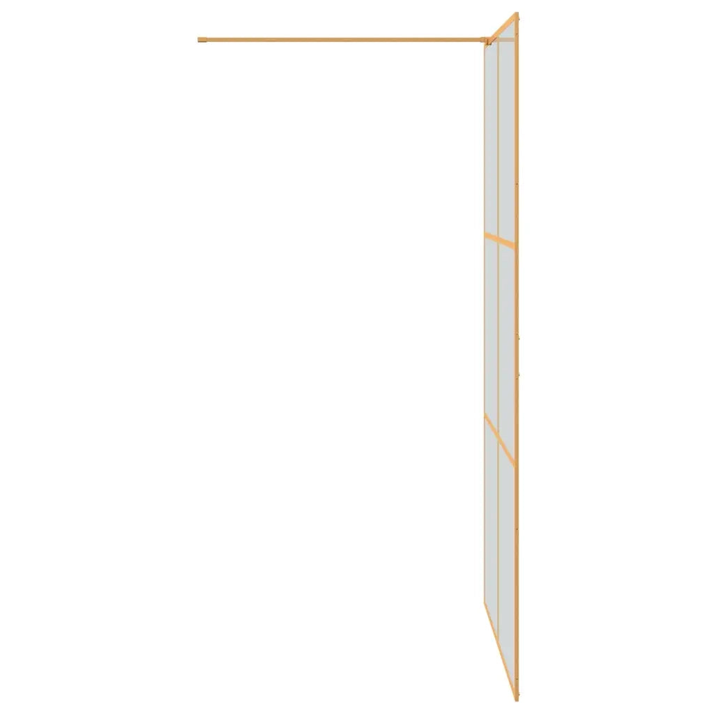 Parete Doccia Walk-in Oro 115 x 195 cm vetro temperato 42022055