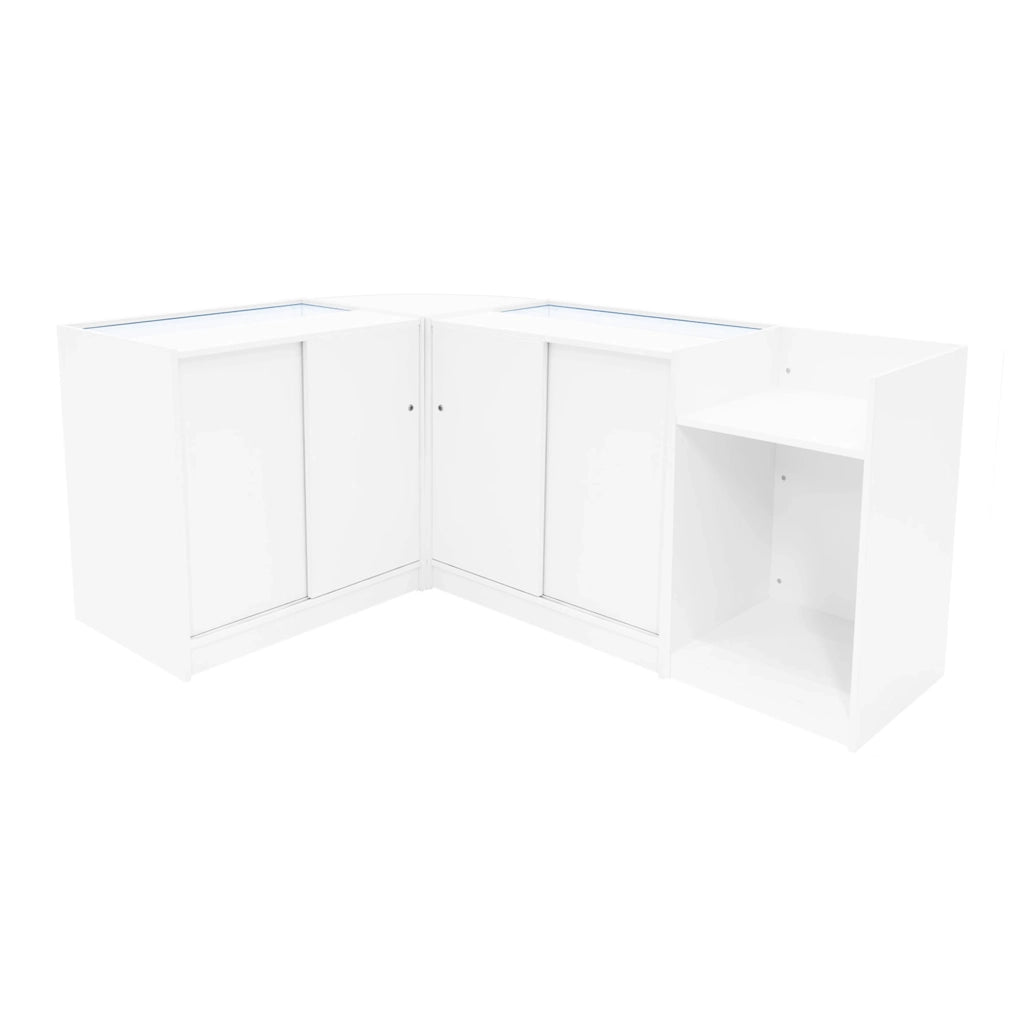 Set Banconi LED Astro Bianco K900 LM60 TB60 Vetrina Negozio con Chiavi