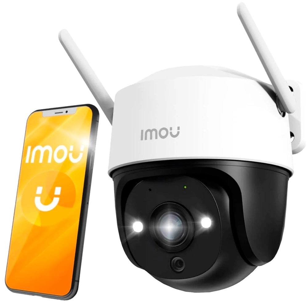 Imou cruiser 2c 2k (3mp) - telecamera wi-fi esterno motorizzata 360° - visione notturna a colori, ip66, tracciamento intelligente, rilevamento umano con faretto e sirena, audio bidirezionale - CRUI2C2K