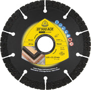 DT 900ACR - Dischi da taglio diamantati, 125 x 2,8 x 22,23 mm, 6 segmenti 45 x 2,8 x 10 mm, VG, saldati sottovuoto, 1 pezzo