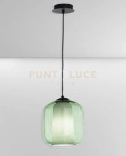 SOSPENSIONE VERVE-2 1 LUCE VERDE ATTACCO E14 SENZA BASE D' ATTACCO D.20CM H.19CM