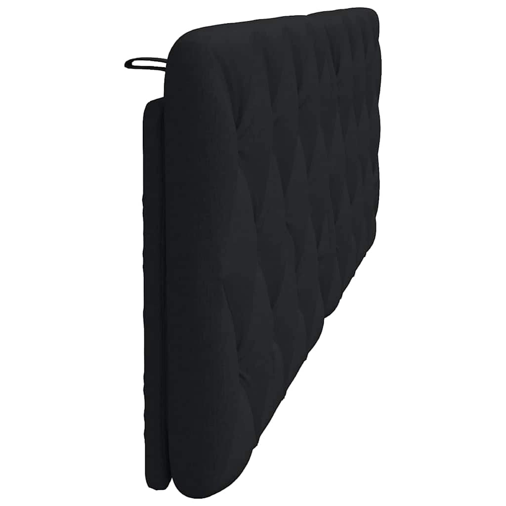 Coussin de tête de lit noir 160 cm tissu