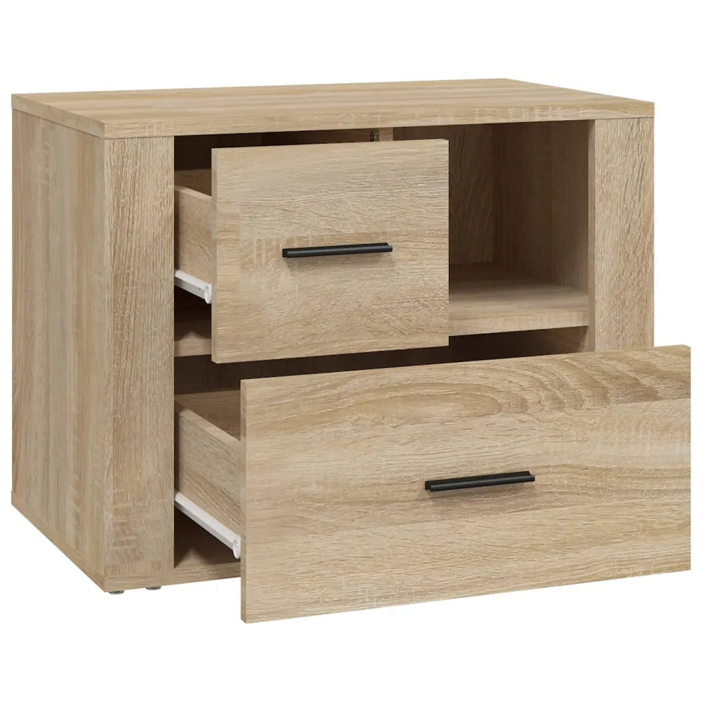 Comodino | Armadio da Notte | Mobiletto da notte Rovere Sonoma 60x36x45 cm in Legno Multistrato