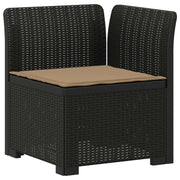 Divano da Giardino a 1 Posto con Cuscino Aspetto Rattan PP 8011818