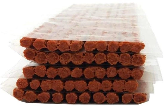 Kit di riparazione di fori - Striscia di gomma tubeless - 50 pezzi - Misura 100mm x 3.5mm - Adatto per auto, bicicletta e motocicletta