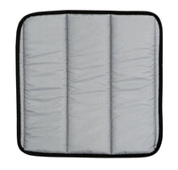 Cuscino trapuntato impermeabile AIO FACTORY 50x50 cm, cuscino da giardino grigio scuro