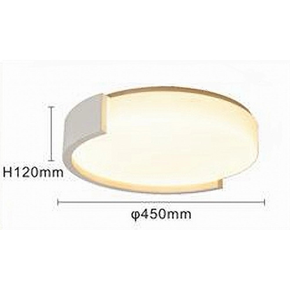 Trade Shop - Plafoniera Led 24watt Cerchio Bianco Moderno Da Soffitto Tonda Luce Fredda 50101 -