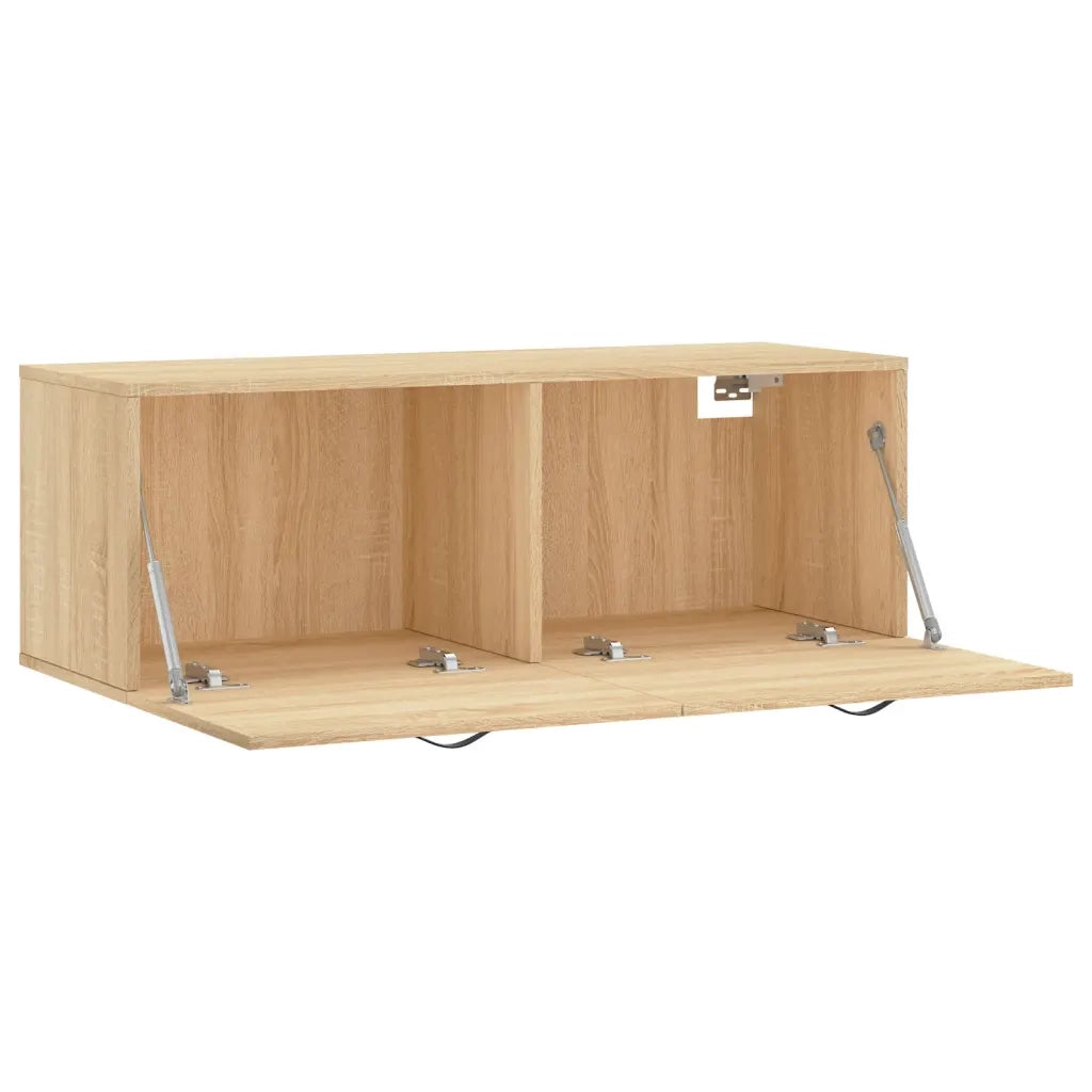 vidaXL Mobile a Parete Rovere Sonoma 100x36,5x35 cm Legno Multistrato