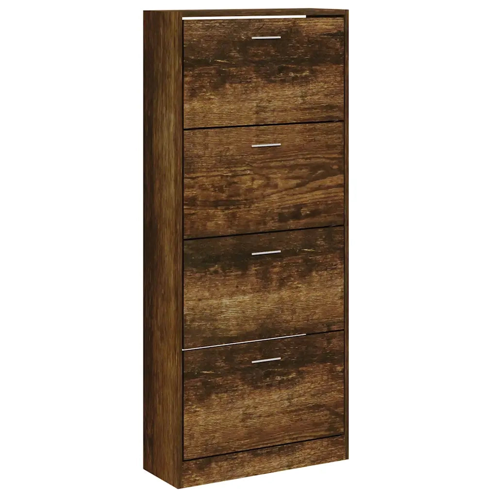 Scarpiera Rovere Fumo 63x24x147 cm in Legno Multistrato cod mxl 41403