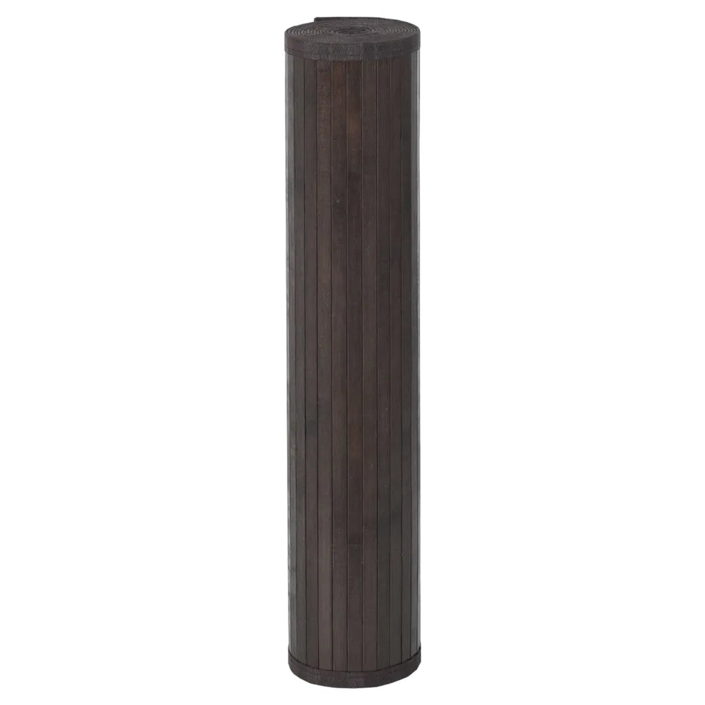 Tappeto Rettangolare Marrone Scuro 100x1000 cm in BambÃ¹