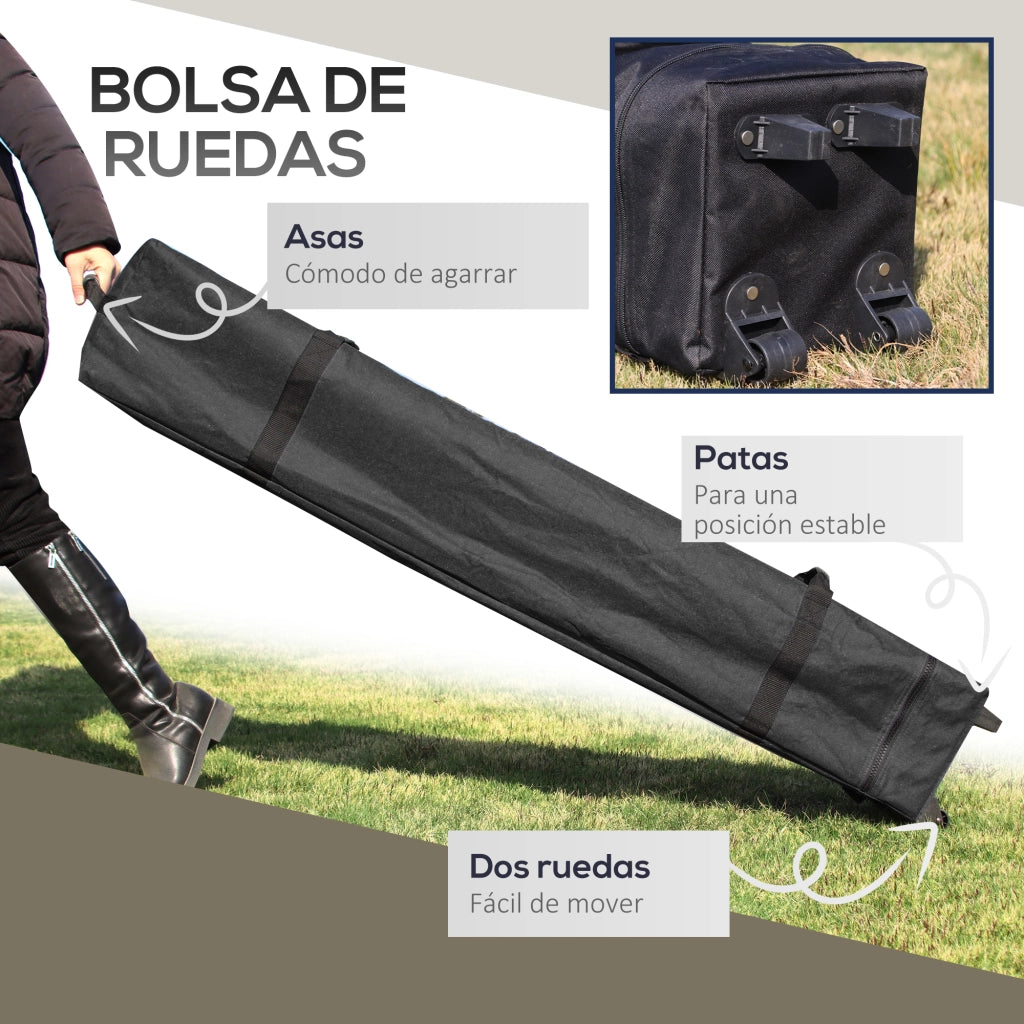 Carpa Pieghevole Pop-up 4x4x2.8 m ¨C Zephmum ¨C Grigio Chiaro