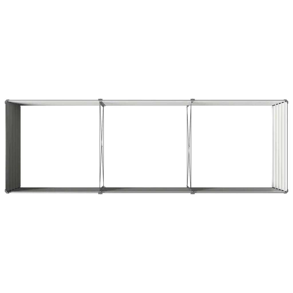 Letto rialzato da giardino Antracite 240 x 80 x 55 cm 8006411