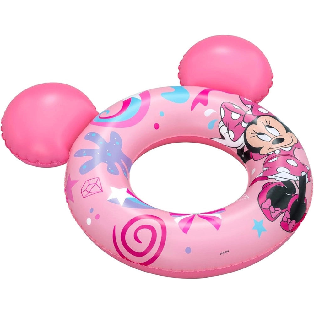 Trade Shop - Salvagente Gonfiabile Galleggiante Splash Pal Minnie Con Orecchie Rosa 65 Cm 9102n -