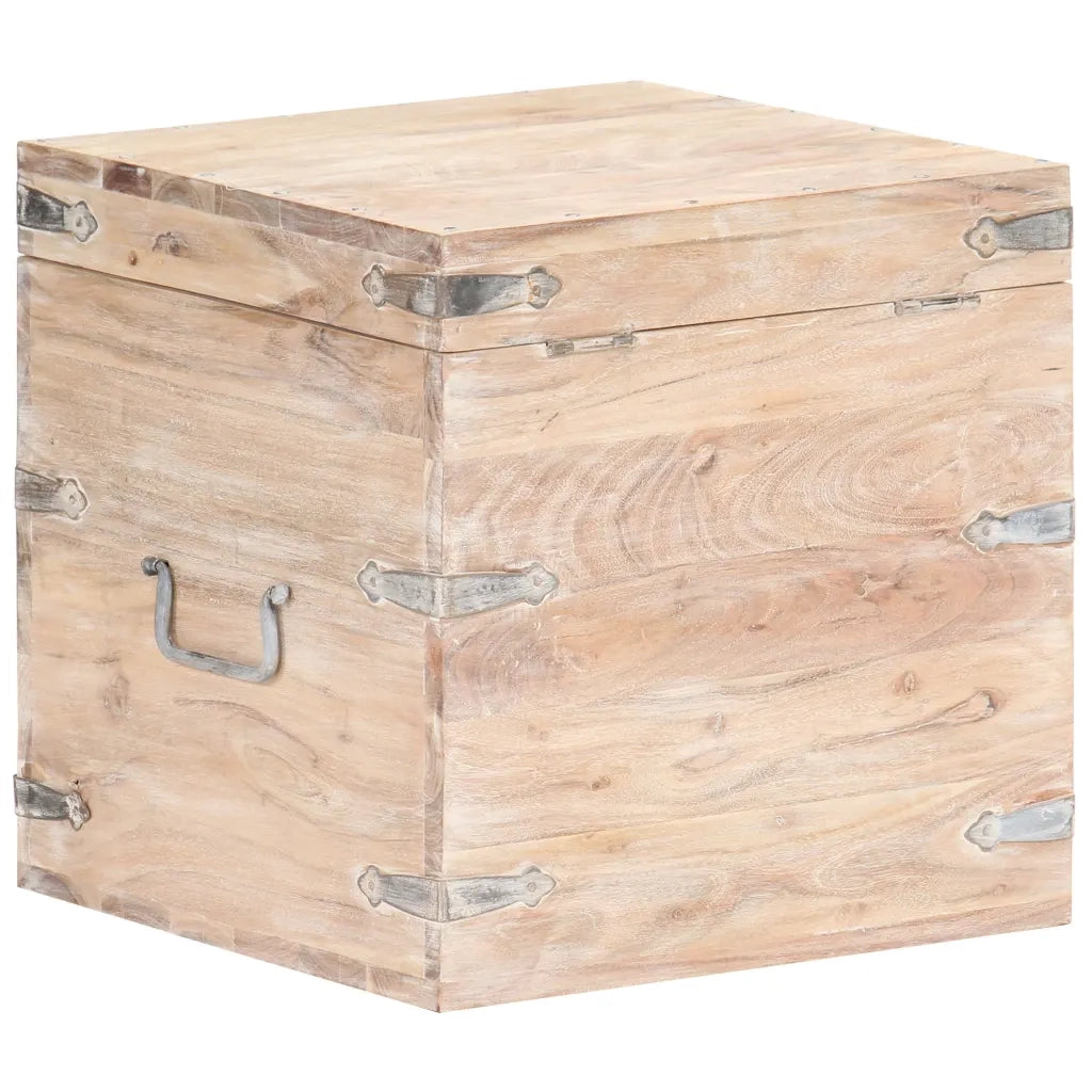 Baule 40x40x40 cm in Legno Massello di Acacia cod mxl 67381