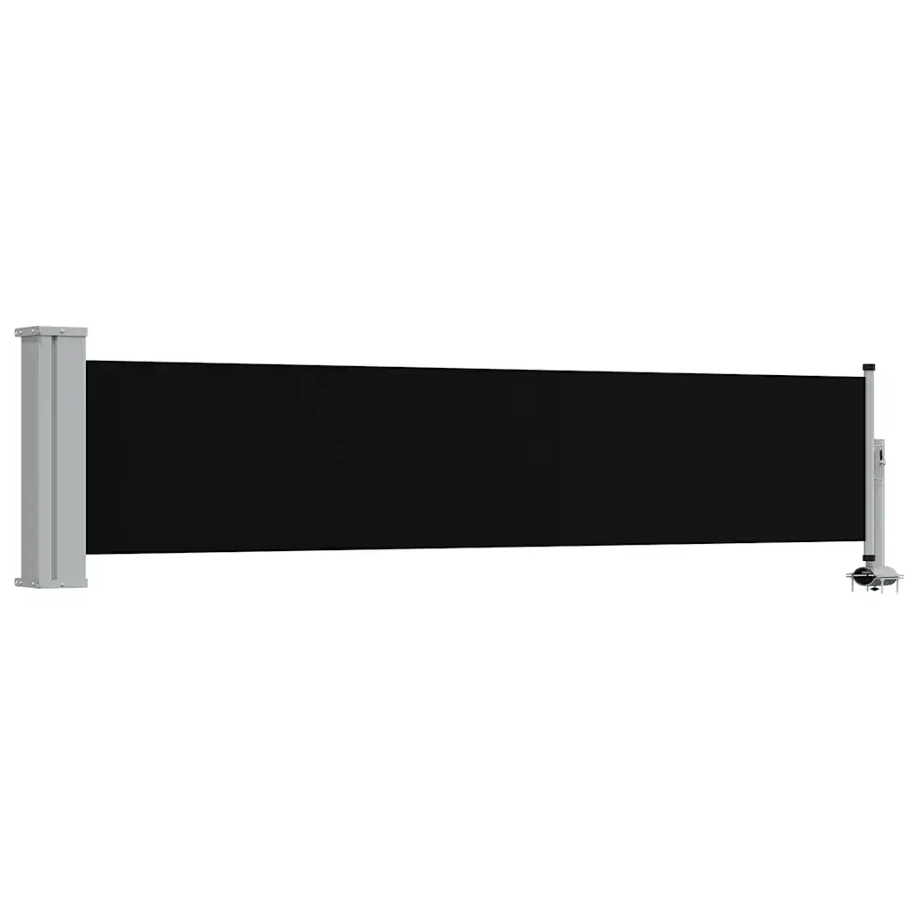 Tenda Laterale Retrattile per Patio 60x300 cm Nero cod mxl 6255