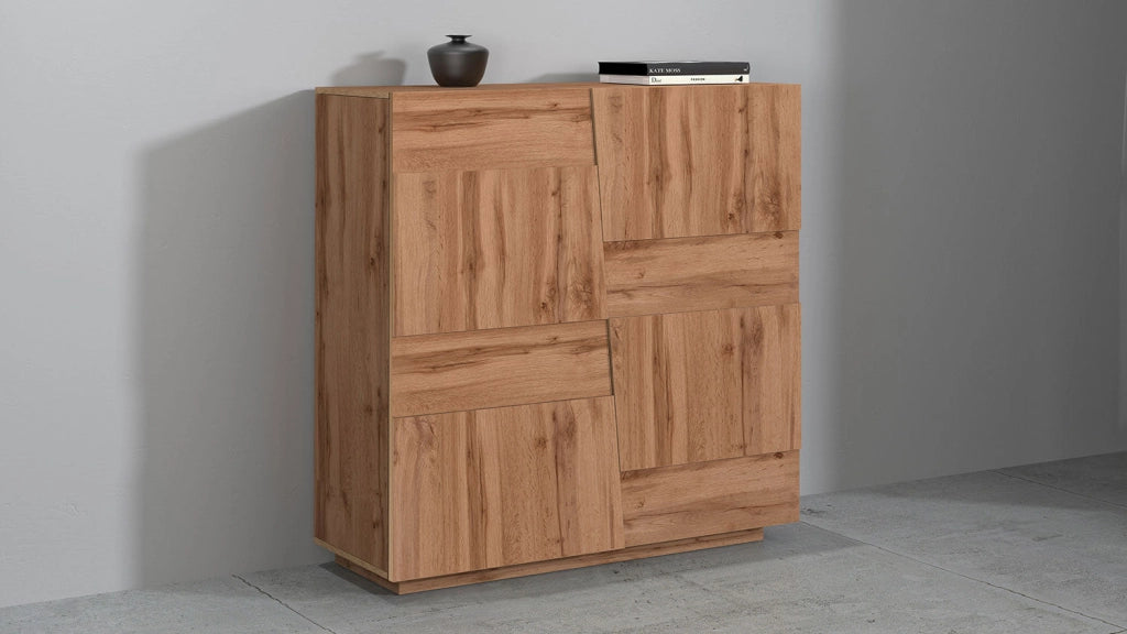 Credenza 2 Ante 120x44x126 cm Pongo 2A Rovere Wotan