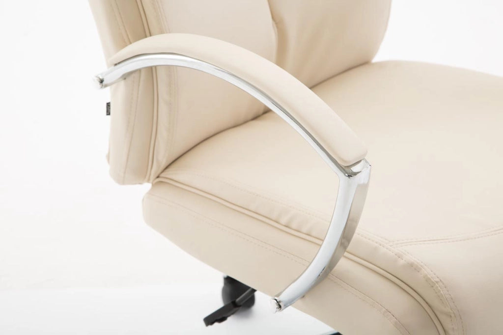 Sedia ufficio VAUD XL in similpelle crema