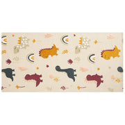 Tappeto per bambini in cotone con motivo natura 80 x 150 cm tessuto a mano multicolore cameretta camera dei bambini