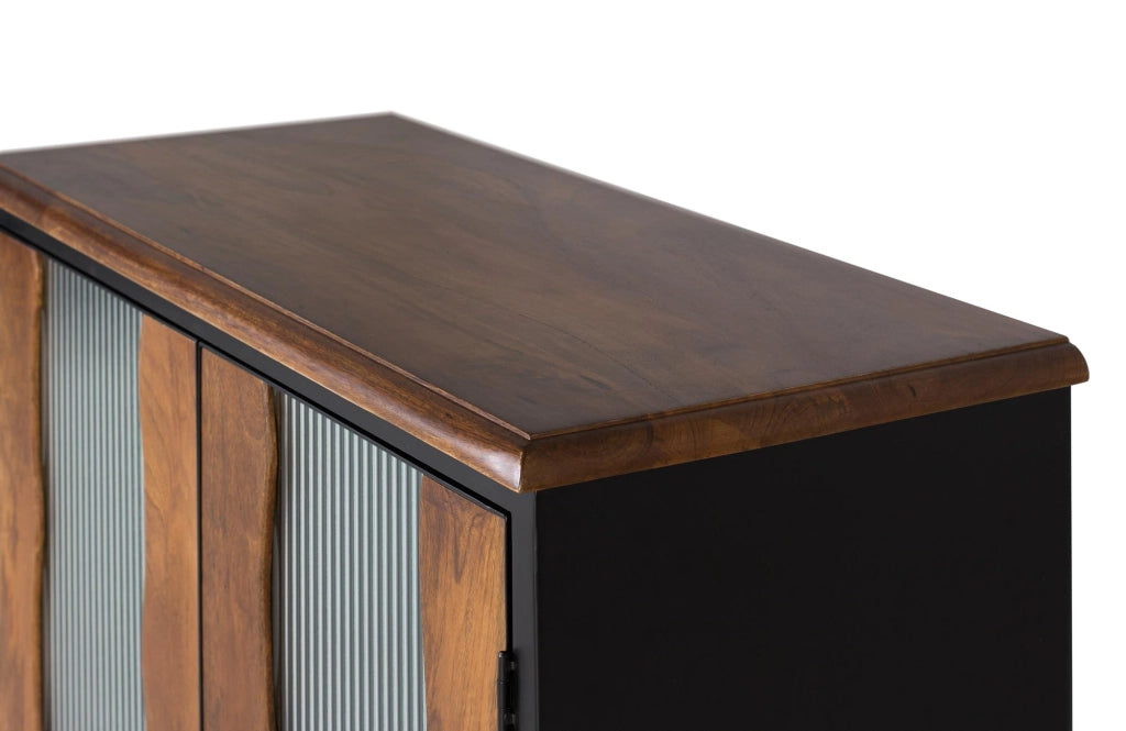 Credenza in massello di mango e metallo