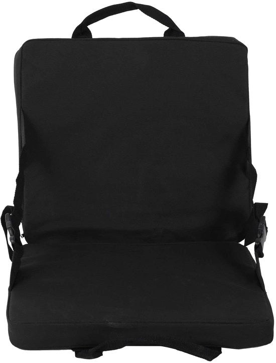Sedia da Campeggio Portatile - Cuscino di Seduta Ripiegabile - Sedia da Campo Leggera - Schienale - Tela 600D Oxford - 38x34x4cm