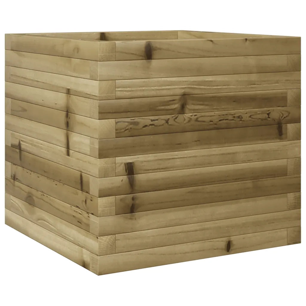 Fioriera da Giardino-Vaso da Esterno 50x50x45,5 cm in Legno di Pino Impregnato