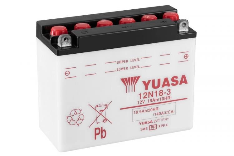 BATTERIA YUASA 12N18-3 12V 18 Ah