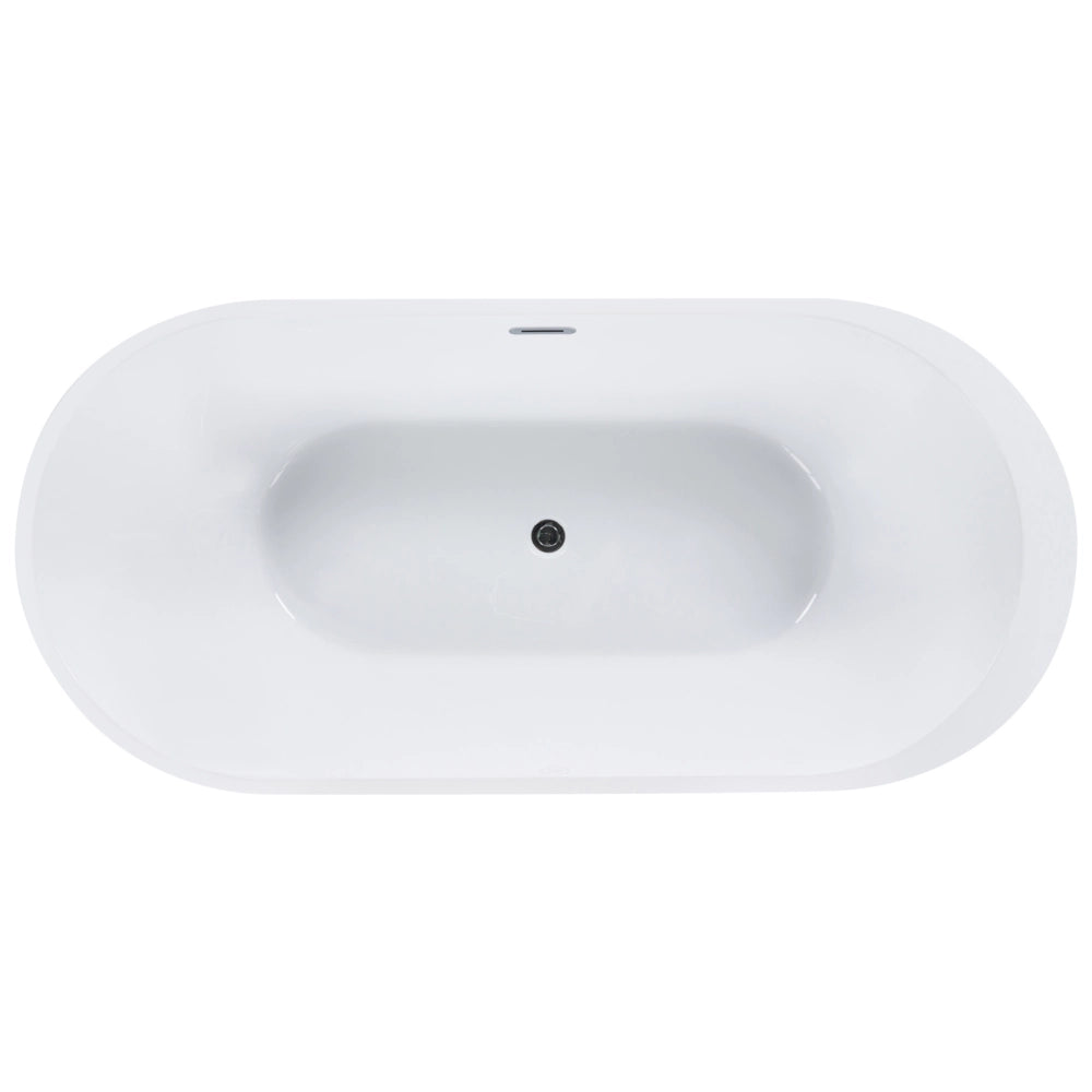 Moderna Vasca da Bagno Freestanding in Acrilico Sanitario 170 cm