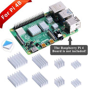Sostituto di raffreddamento per Raspberry Pi 4 Model B - 8x Sostituto di raffreddamento in alluminio - Ideal per Raspberry Pi 4 Model B