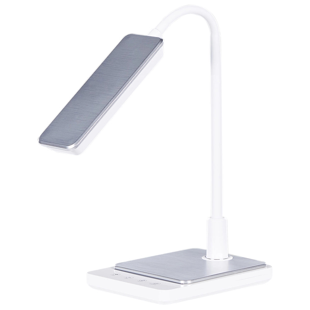 Lampada da ufficio LED bianco materiale sintetico braccio e regolabile regolatore 38 cm soggiorno ingresso cameretta
