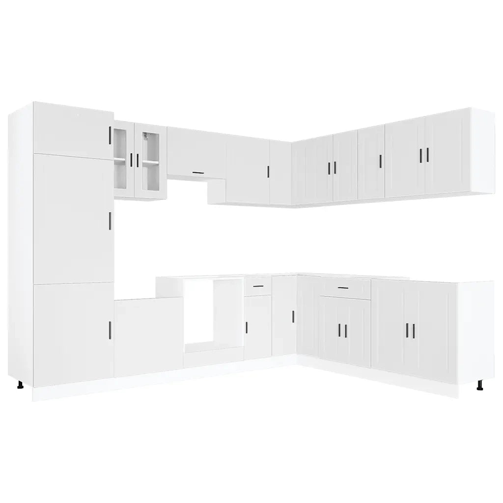 Set Mobili da Cucina 14 pz Porto Bianchi Legno Multistrato 3314991