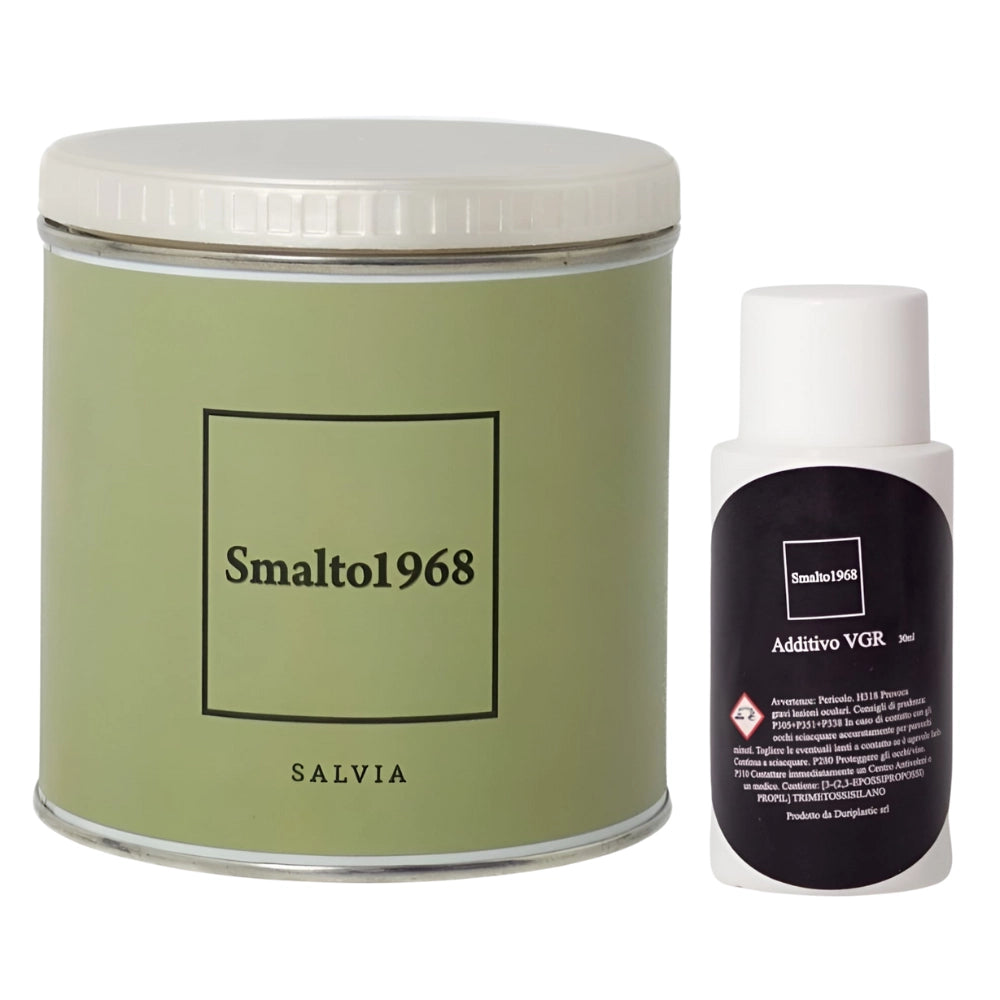 Smalto1968 base acqua vgr piastrelle ceramiche supporti difficili l 0.5 *** colore- salvia, confezione 1