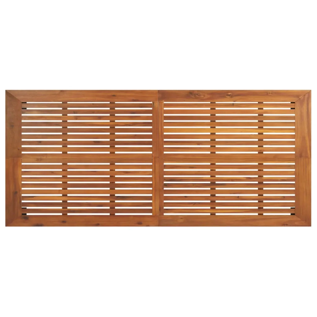 Tavolo da Giardino 200x100x75 cm in Legno Massello di Acacia