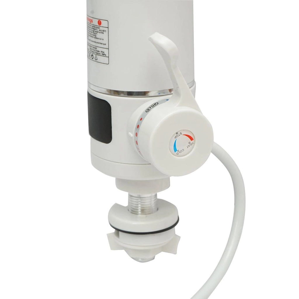 Rubinetto Acqua Calda Istantanea Scaldabagno elettrico istantaneo con display digitale, 3000W, 220V, 35-55 gradi, IPX4 Rubinetto elettrico per cucina, giardino, bagno, campeggio