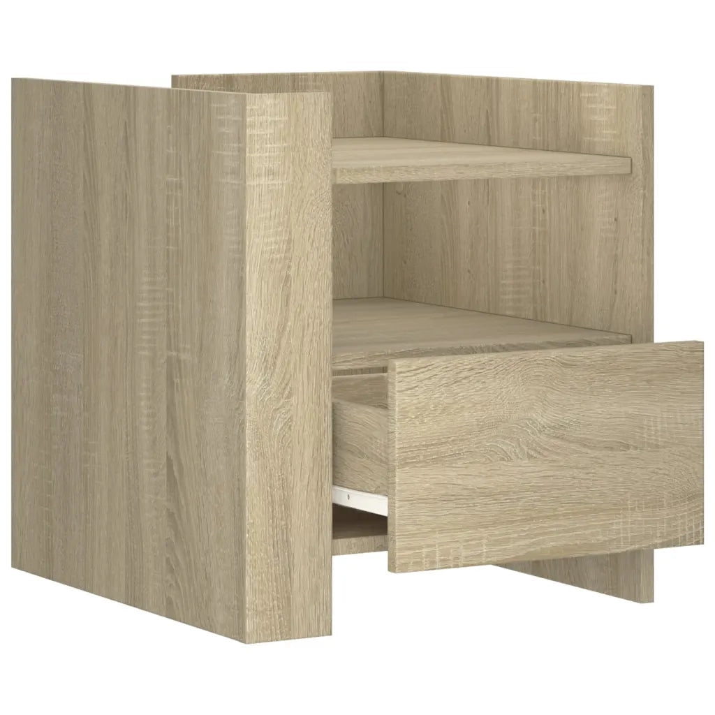 Comodino Rovere Sonoma 45x50x50 cm in Truciolato 848278