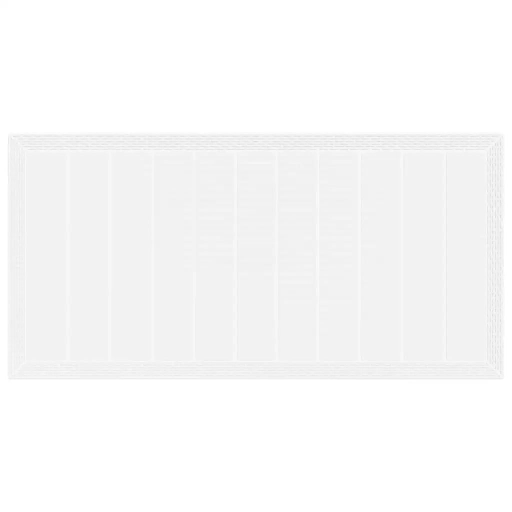 Set da Pranzo per Giardino 7 pcs Bianco Polipropilene