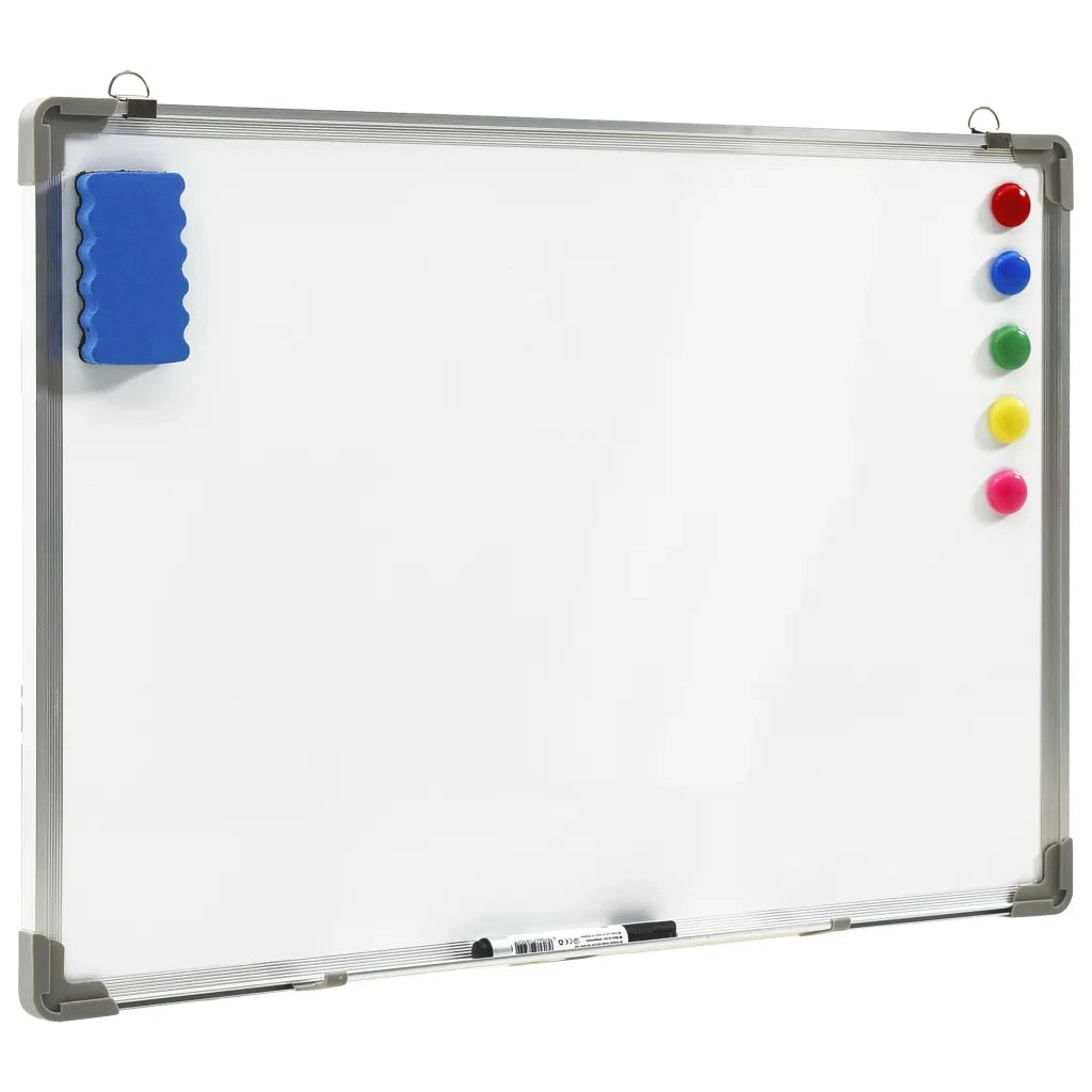 Lavagna Magnetica Bianca Cancellabile a Secco 70x50 cm Acciaio CFW1862147