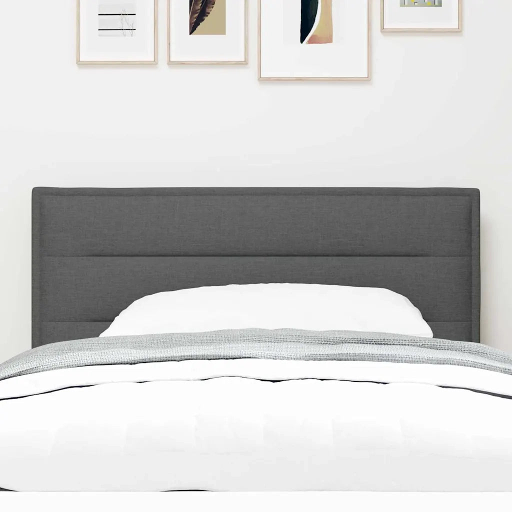 Testiera-Testata-Testiera Decorativa Grigio scuro 80 cm Pelle Sintetica 700973