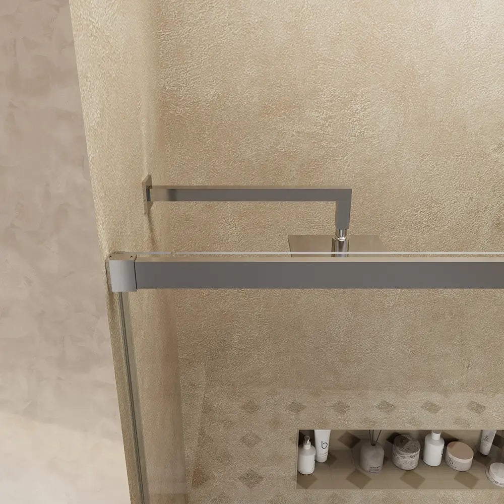 Porta doccia 150cm apertura scorrevole profili cromo vetro 8mm h195 | Antille