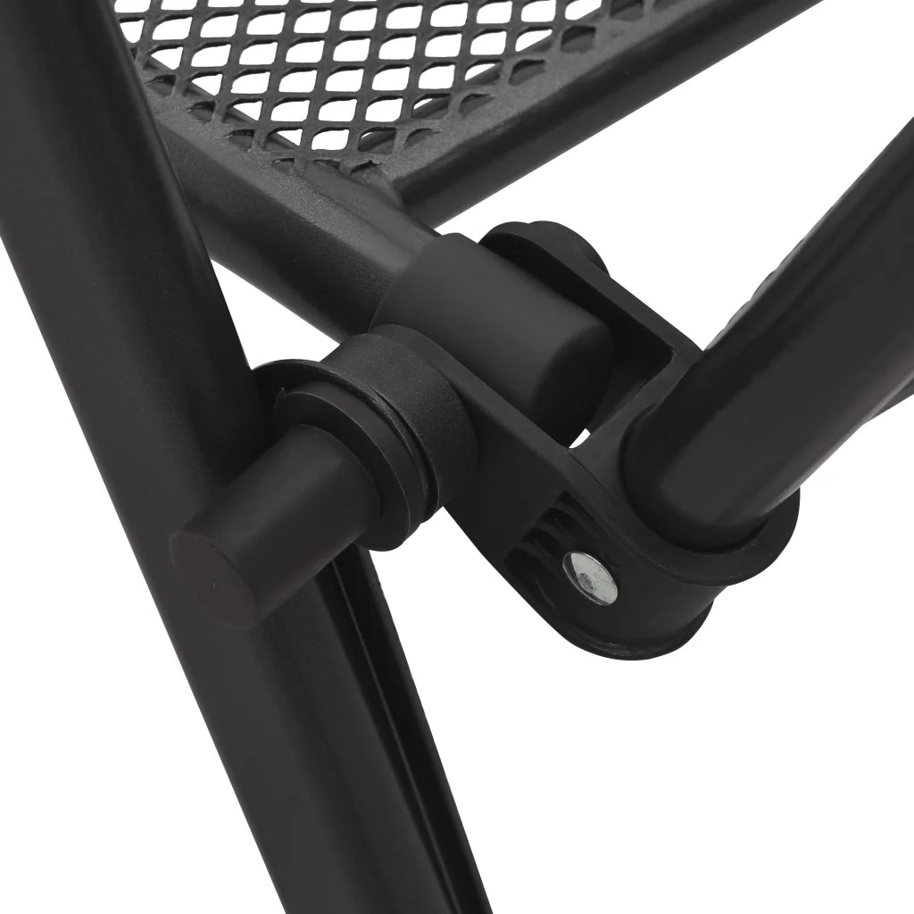 vidaXL Set Sedie Giardino Reclinabili 5pz Antracite Acciaio Verniciato