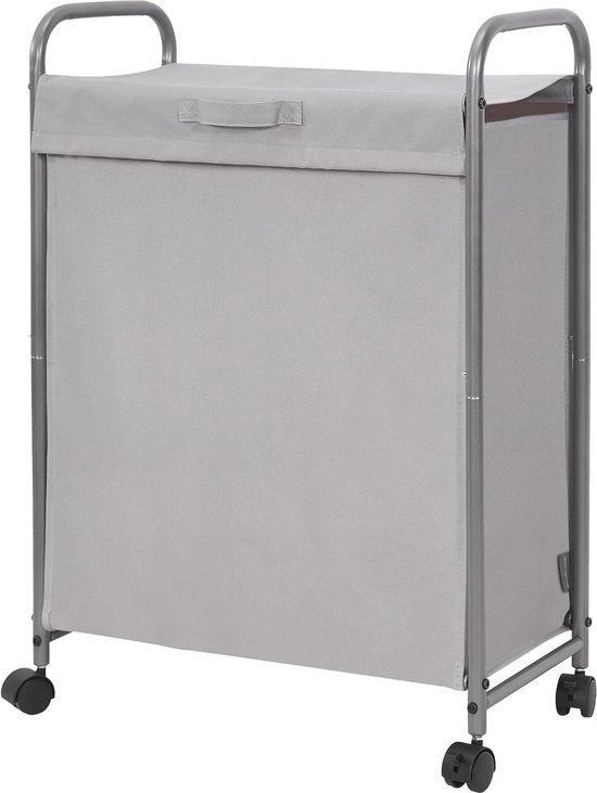 Asciugatrice verticale con coperchio - 85 litri - asciugatrice con ruote - separatore di acqua - compatta - grigio
