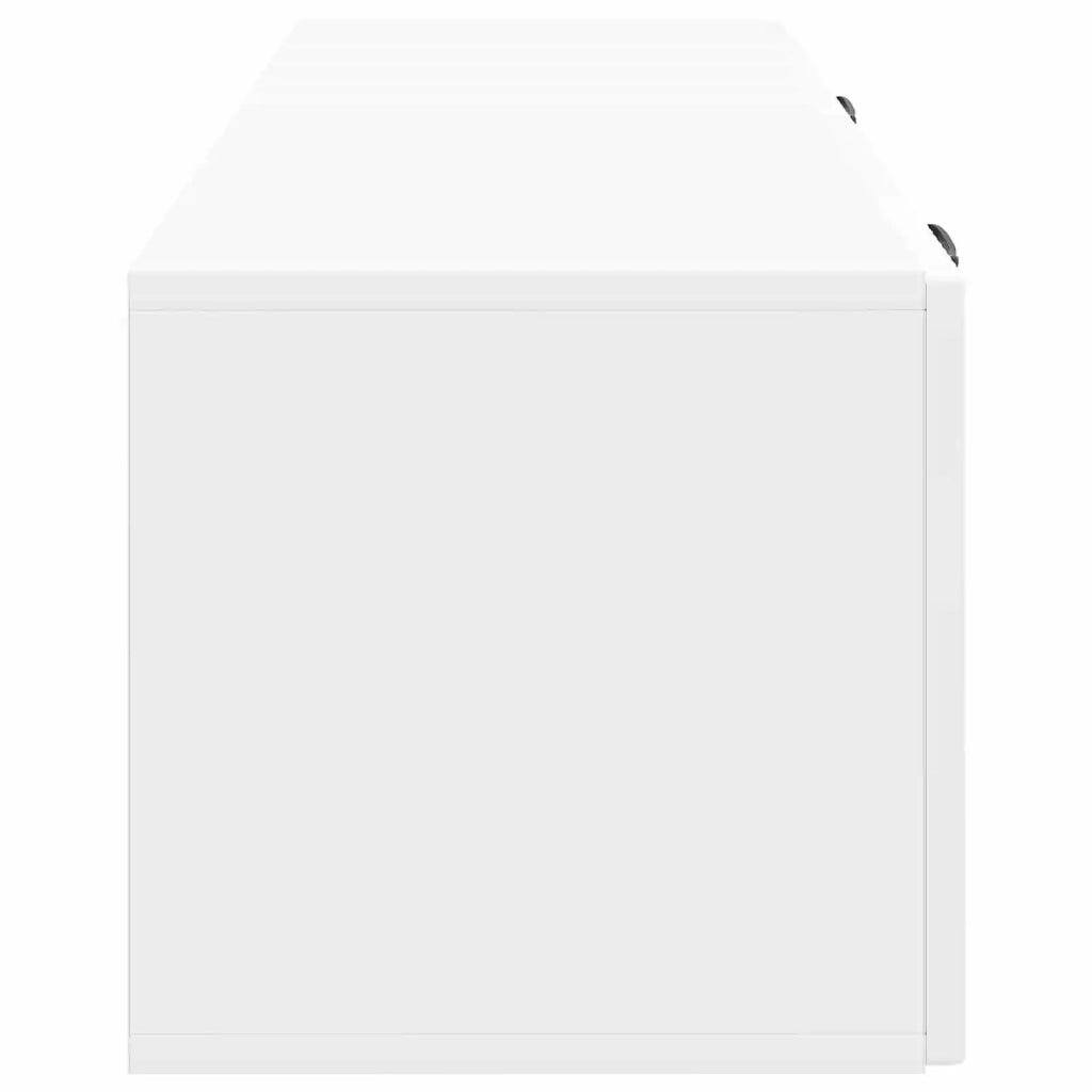 Mobile Porta TV da Muro Bianco Lucido 98 x 31 x 30 cm 899069